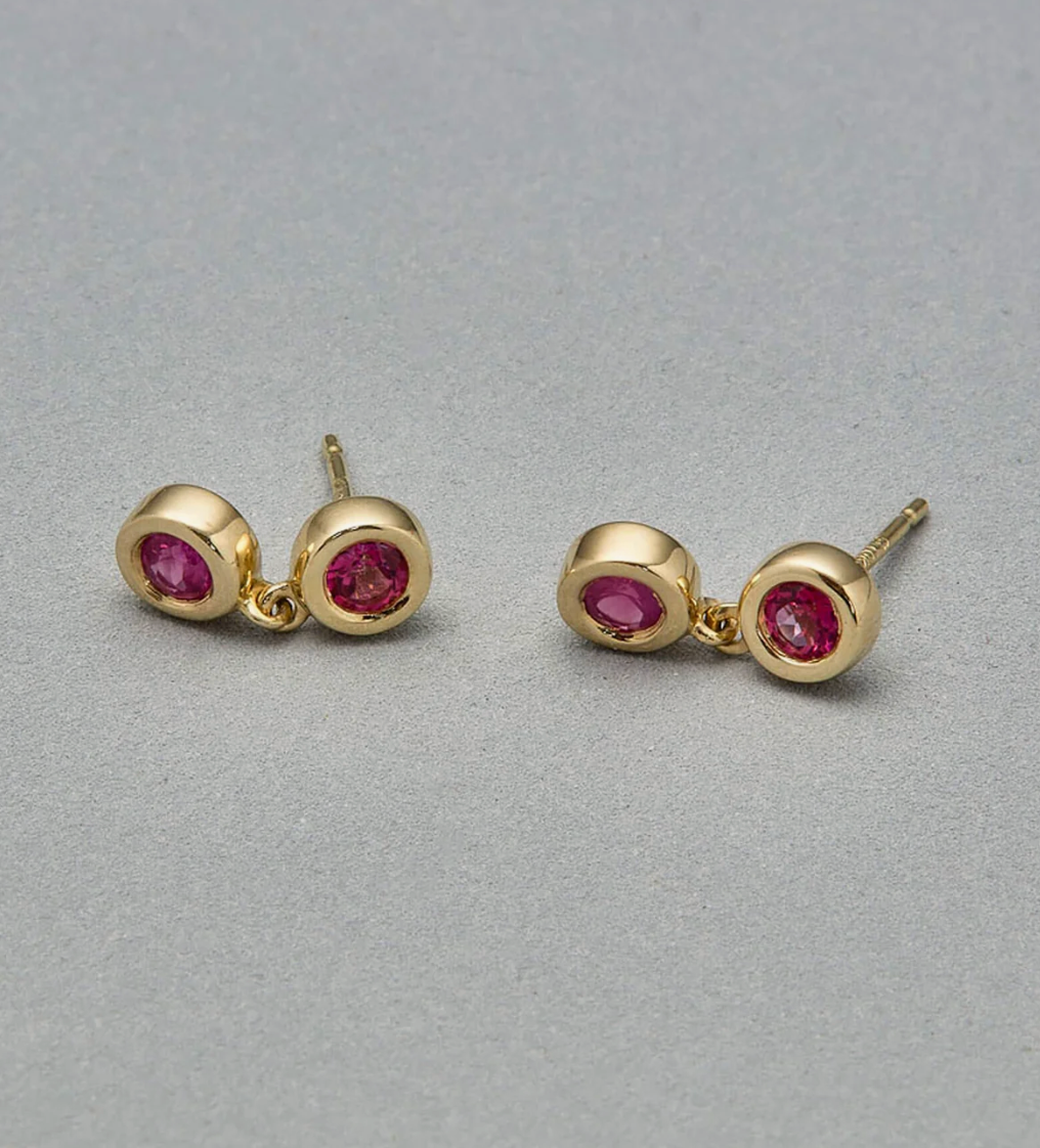 PINK POWER DROP EARRINGS