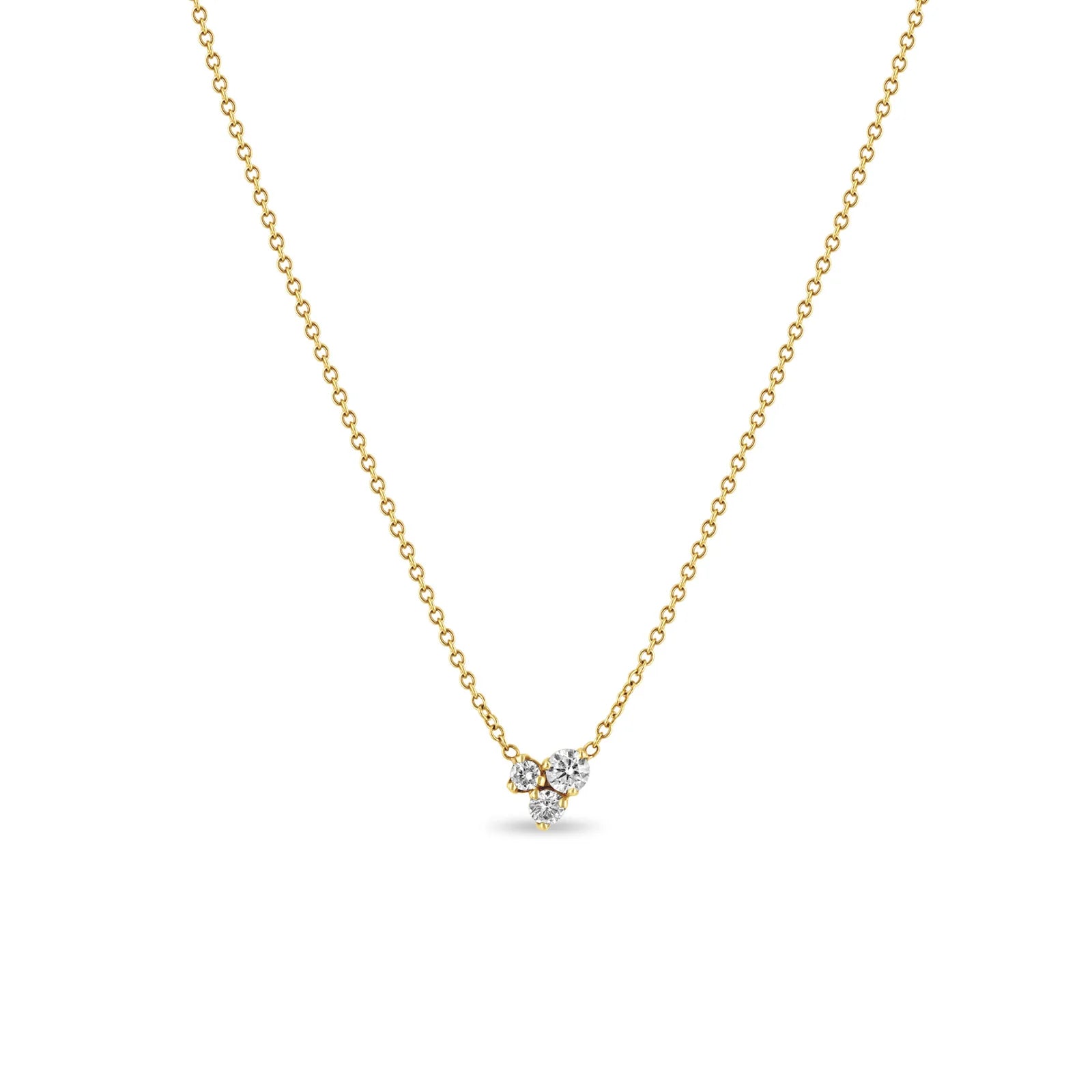 3 MIXED DIAMOND NECKLACE