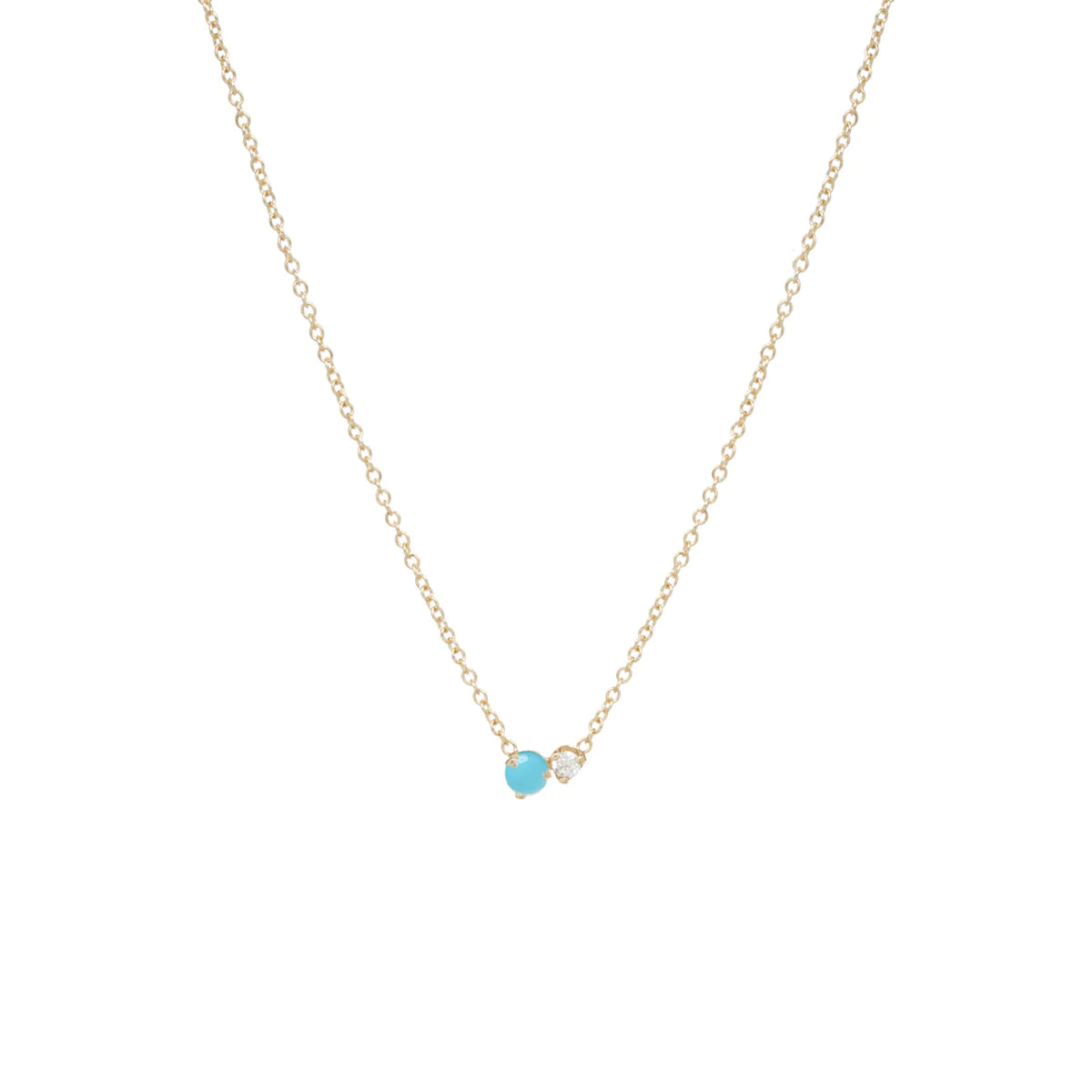 TURQUOISE & DIAMOND NECKLACE