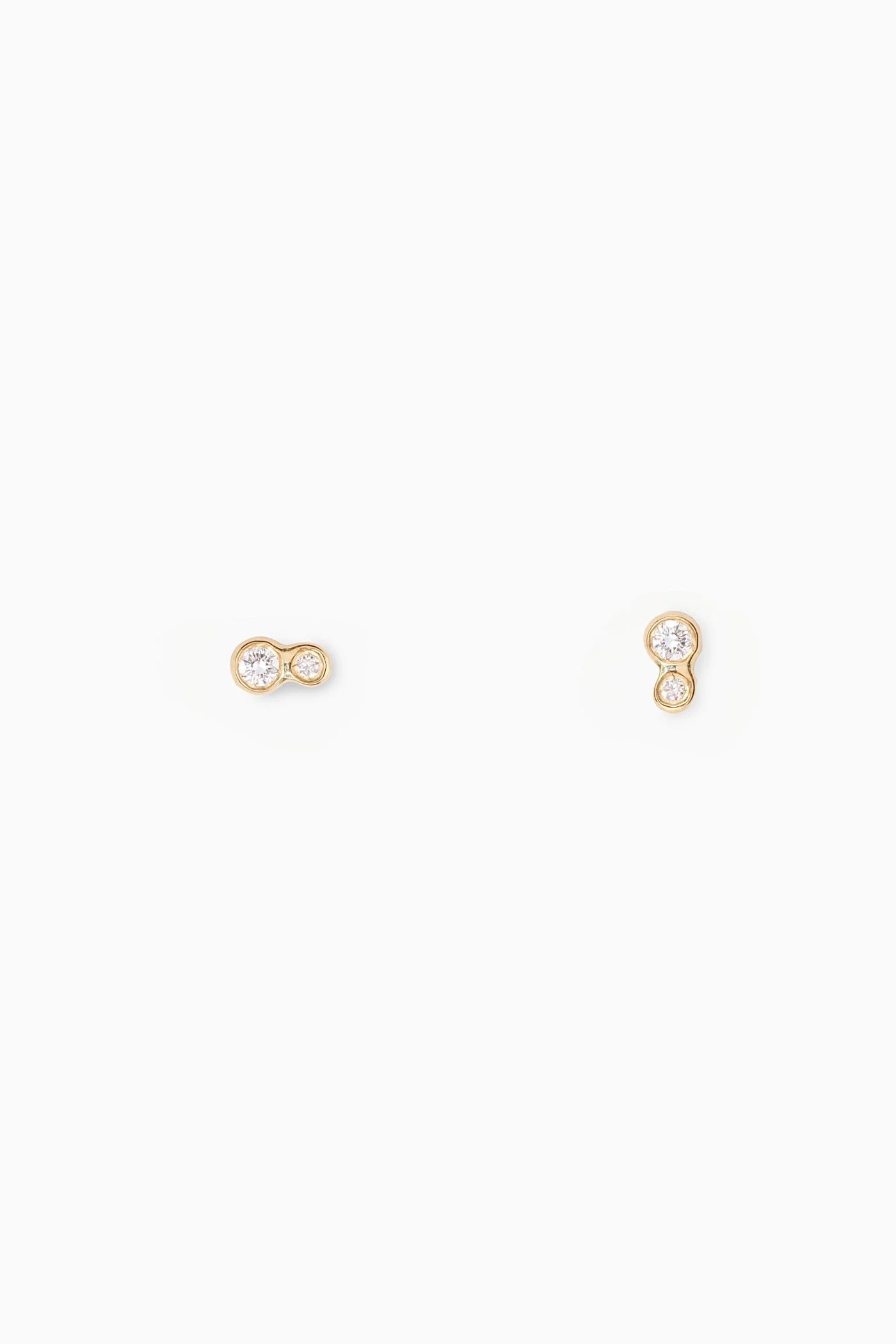 DOUBLE NUGGET DIAMOND EARRINGS