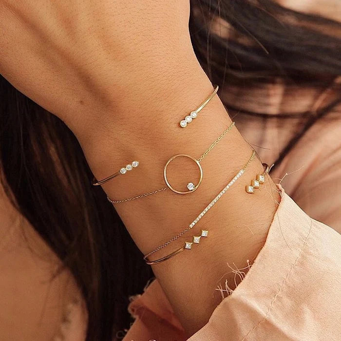 PAVE DIAMOND THIN BAR BRACELET