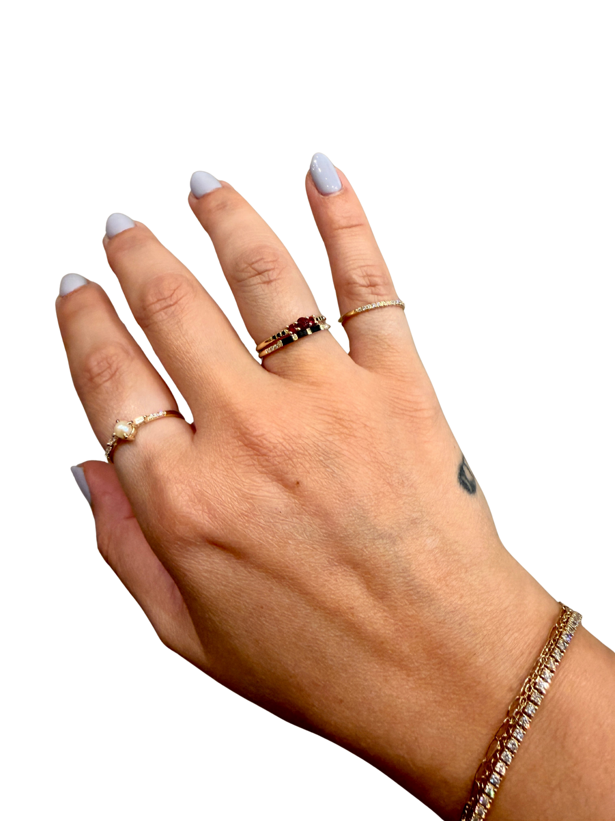 RUBY TRIO EQUILIBRIUM RING