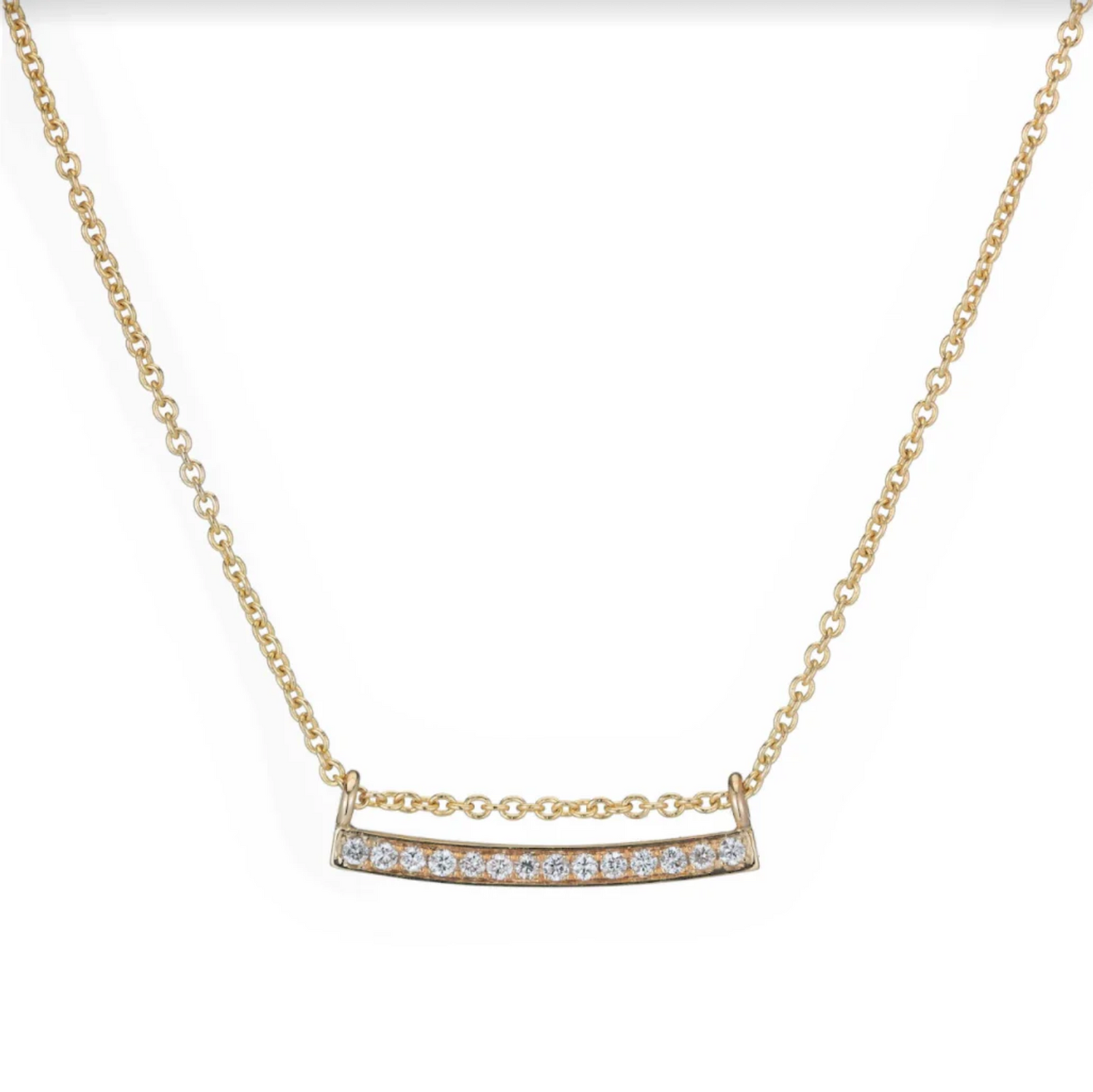 DIAMOND BAR NECKLACE