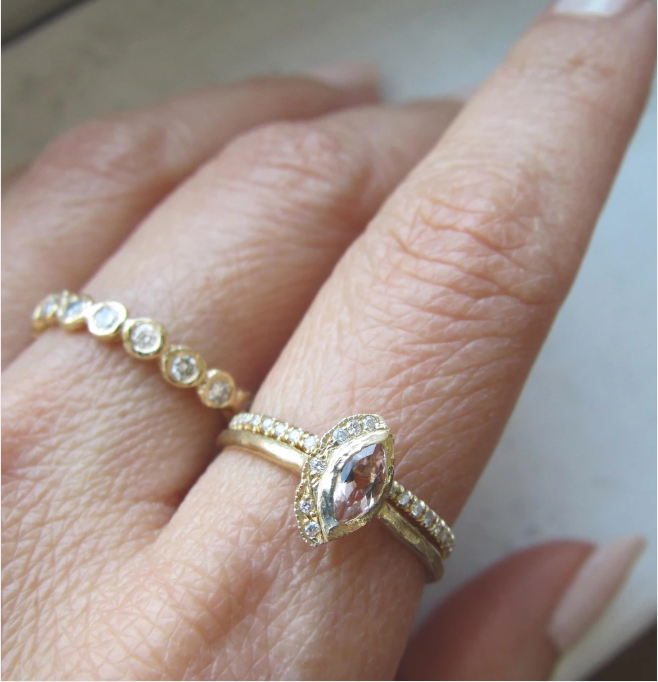 PETITE NATIVE MORGANITE RING