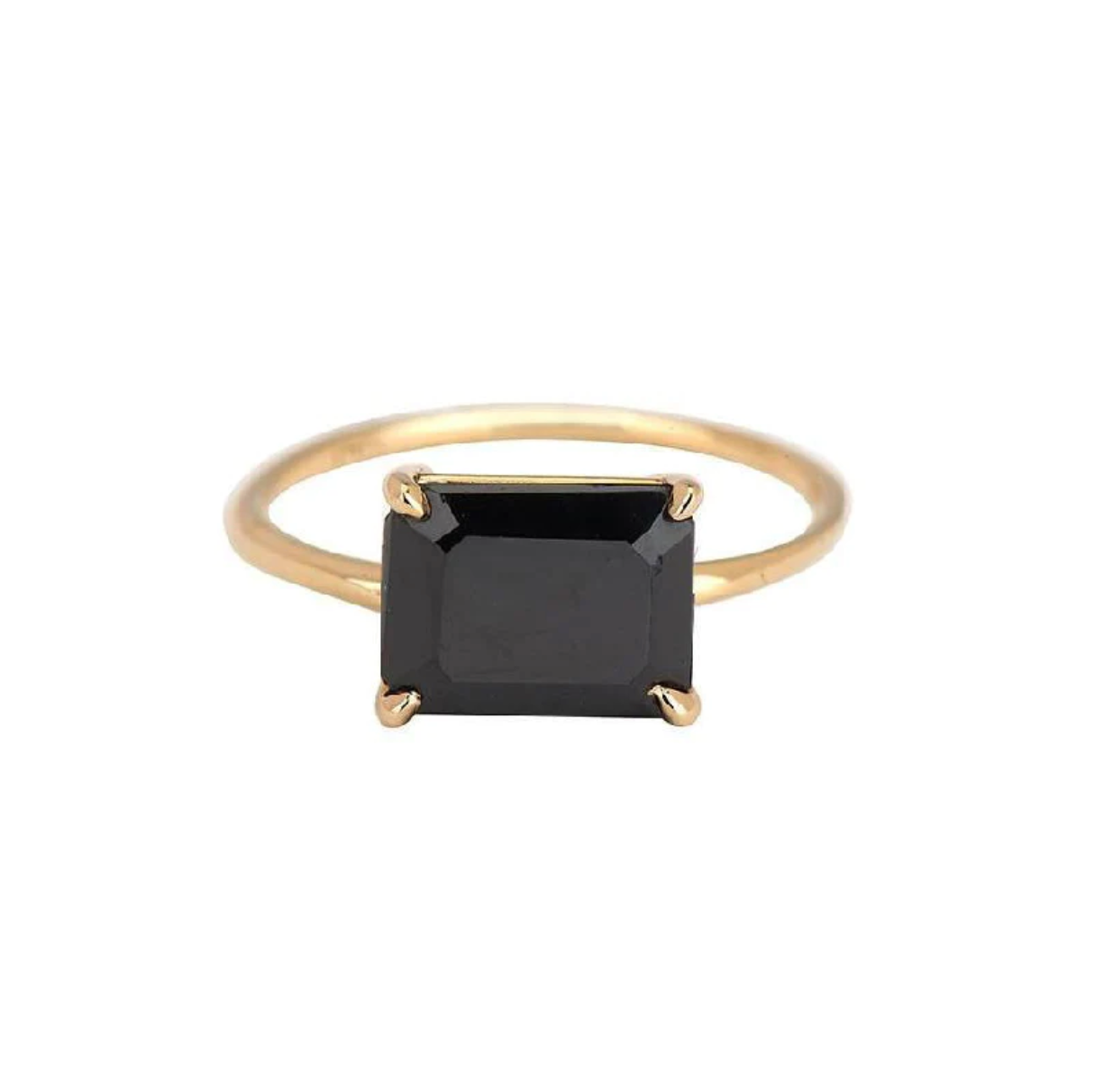 EAST WEST ONYX RING