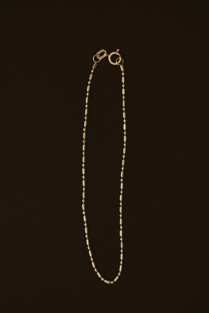 Bar &amp; Tube Petite Chain Bracelet by Lane &amp; Kate in 14kt yellow gold