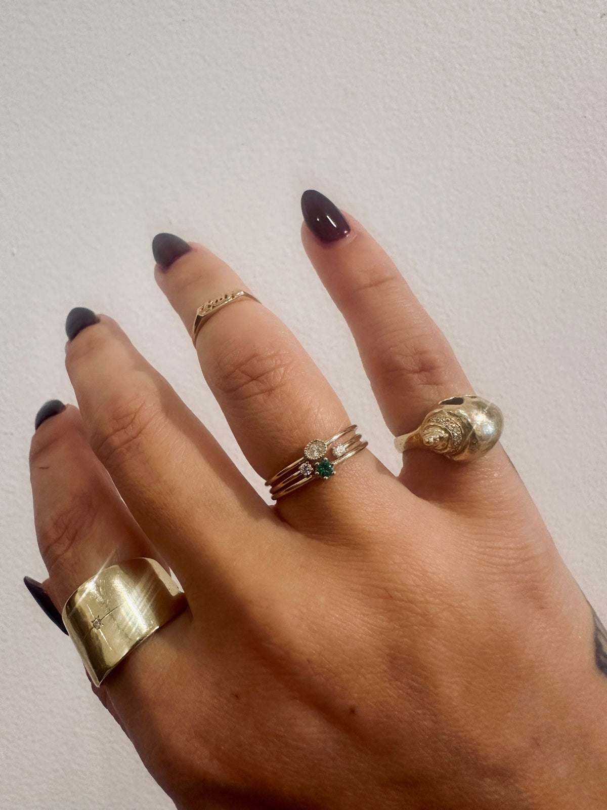 Emerald Joy Ring in 14kt yellow gold, product view 2