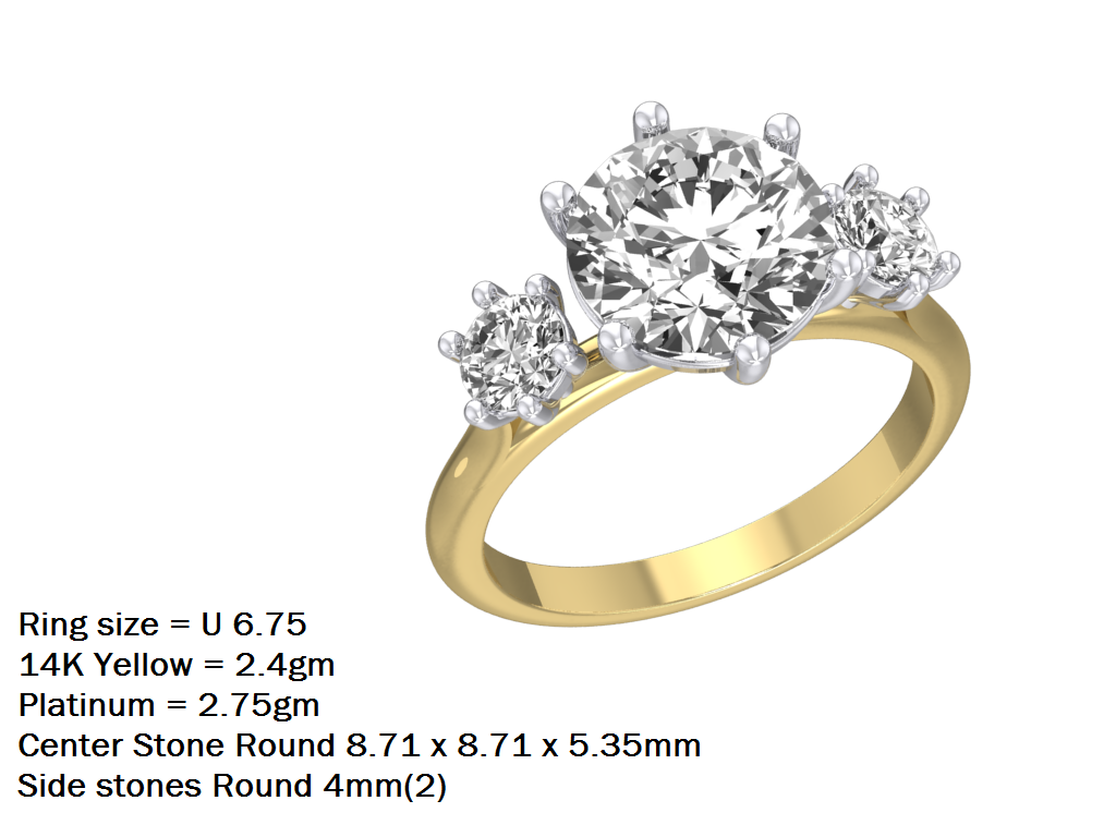 14kt Diamond Poise Engagement Ring