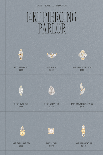 14KT PIERCING PARLOR