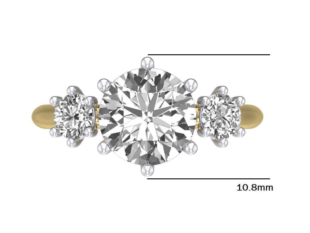 14kt Diamond Poise Engagement Ring
