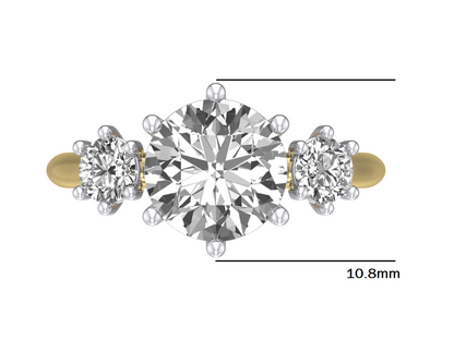 14kt Diamond Poise Engagement Ring