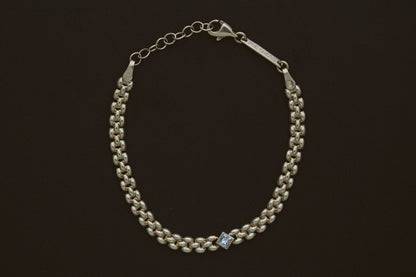 Princess Diamond Panther Bracelet by Zoe Chicco, full view with adjustable clasp