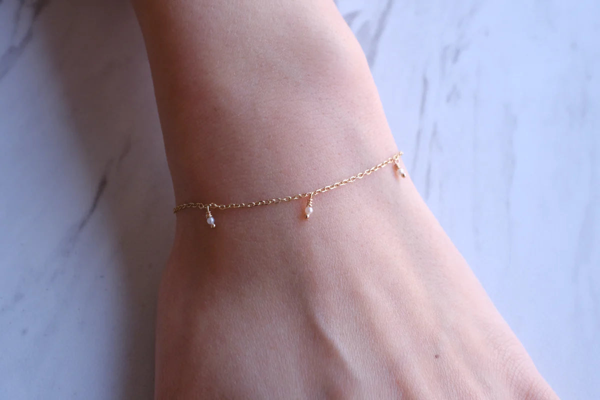 Pearl Shaker Bracelet worn