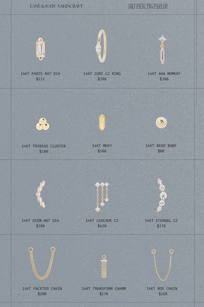 14KT PIERCING PARLOR