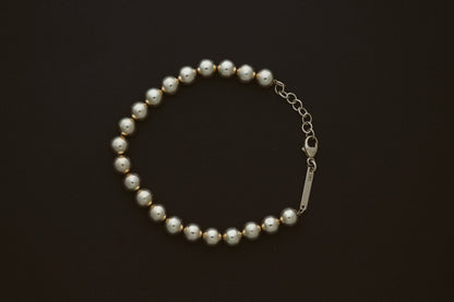 Gold Ball Beaded Chain Bracelet by Zoe Chicco in 14kt yellow gold