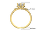 14kt Diamonds Night Sky Engagement Ring