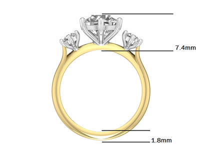 14kt Diamond Poise Engagement Ring