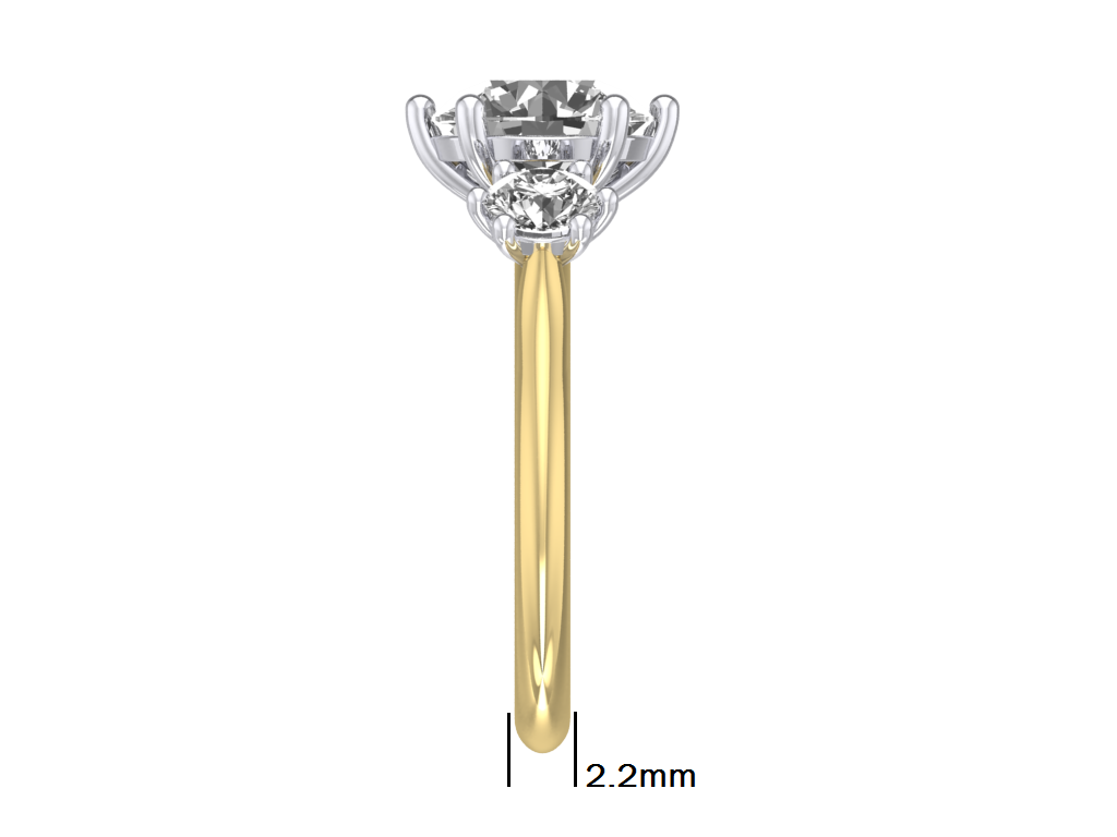 14kt Diamond Poise Engagement Ring