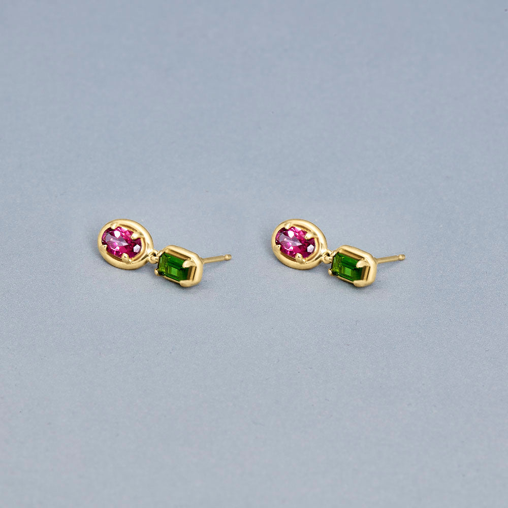 Stone &amp; Strand Duchess Orchid Earrings editorial styling