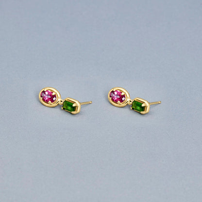 Stone &amp; Strand Duchess Orchid Earrings editorial styling