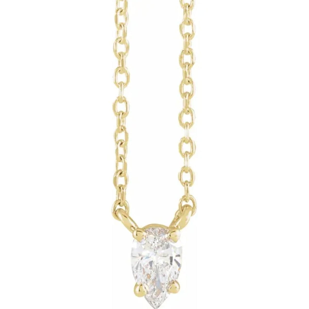 Tear of Cupid Pendant in 14kt yellow gold, product view