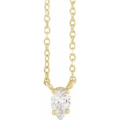 Tear of Cupid Pendant in 14kt yellow gold, product view