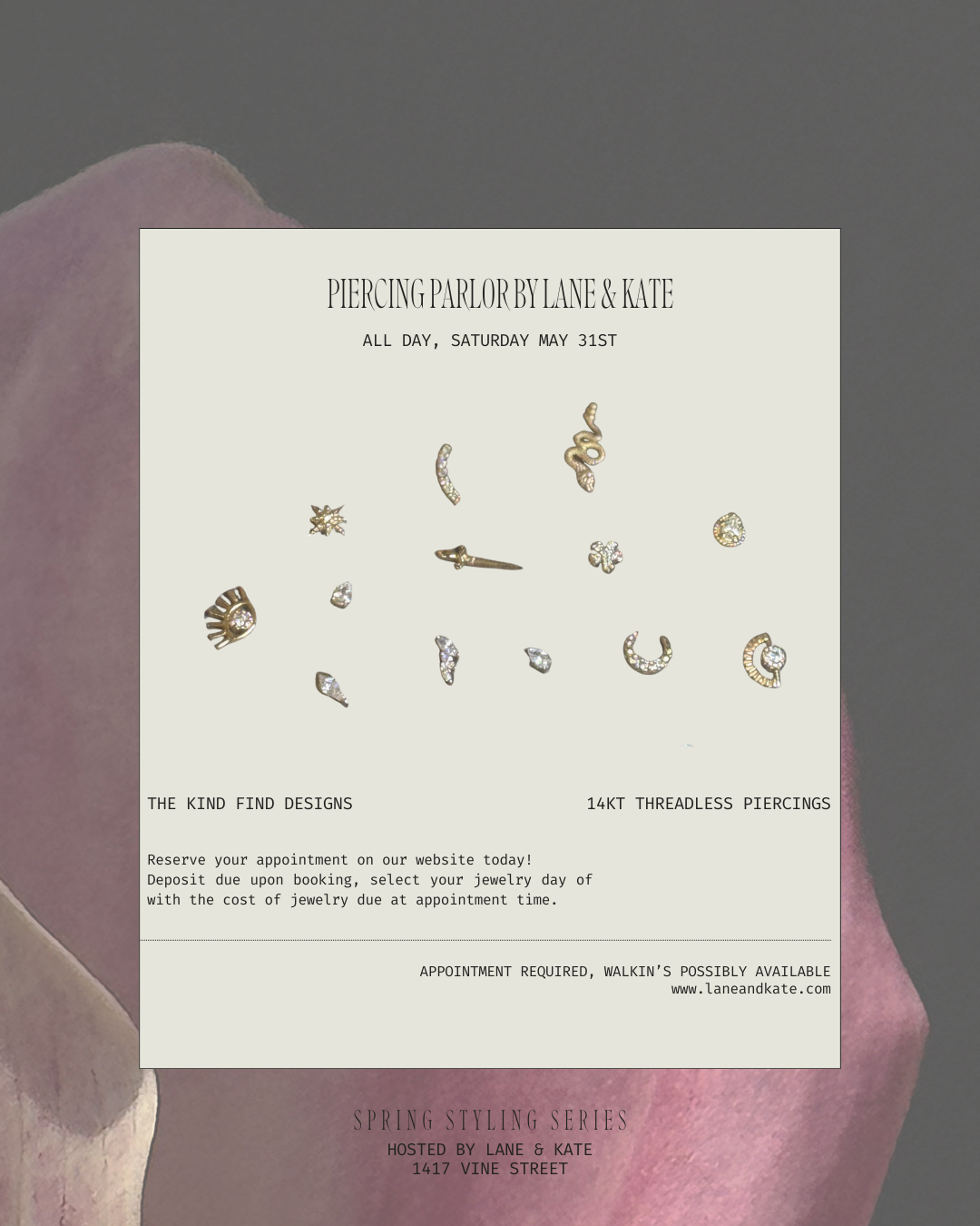 14KT PIERCING PARLOR