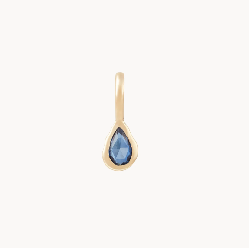 Pear Mood Birthstone Pendant gemstone options