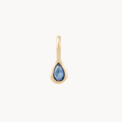 Pear Mood Birthstone Pendant gemstone options
