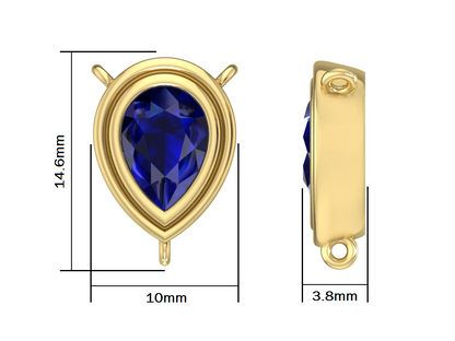 14kt Duo Sapphire Lariat // For Kim