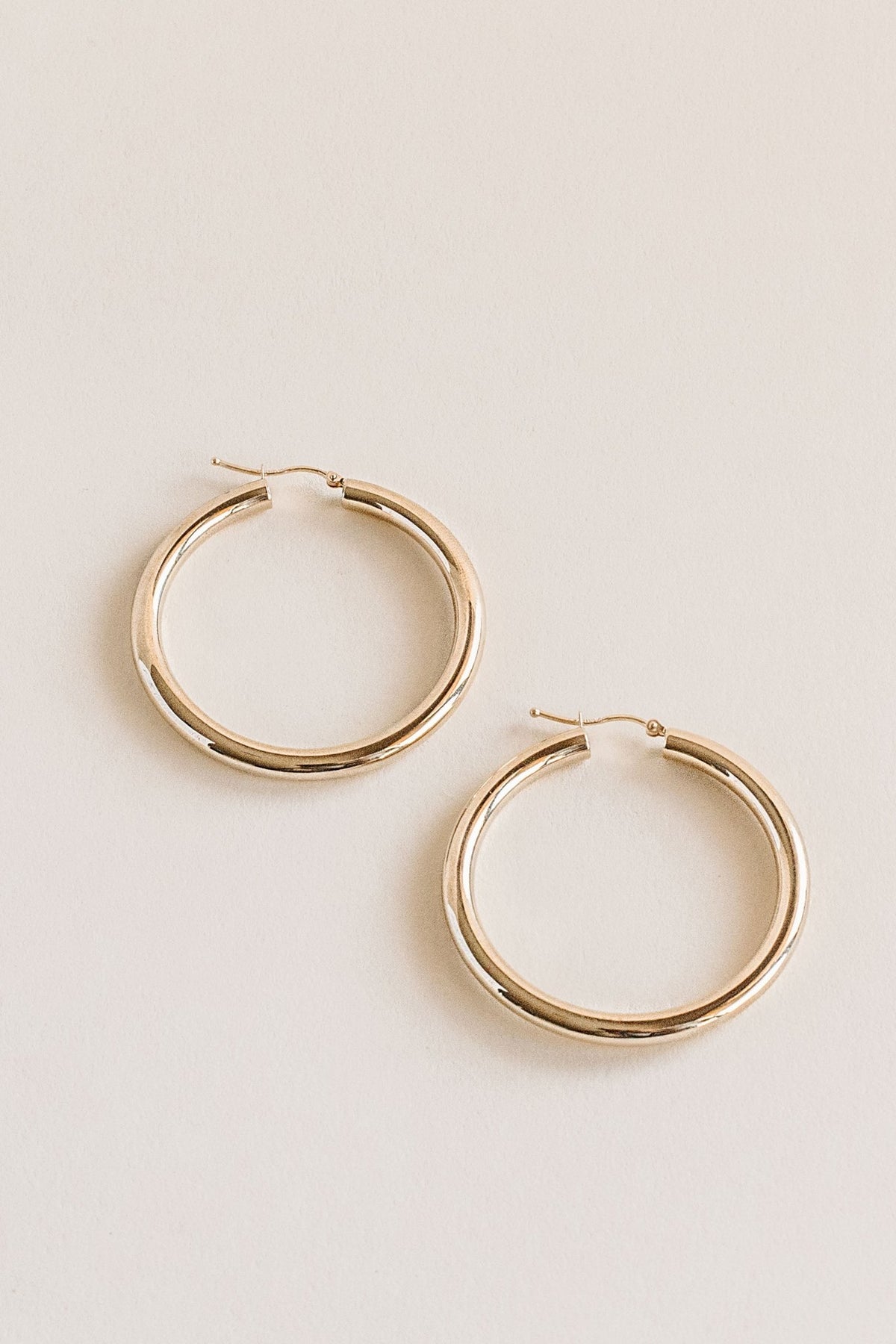 Lane &amp; Kate Classic Rounded Hoops in 10kt yellow gold