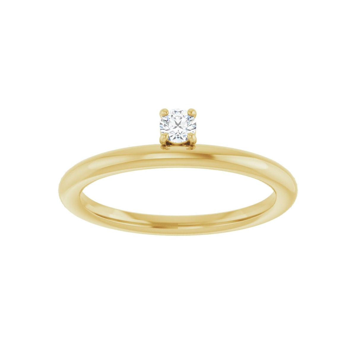 Diamond Horizon Ring front view