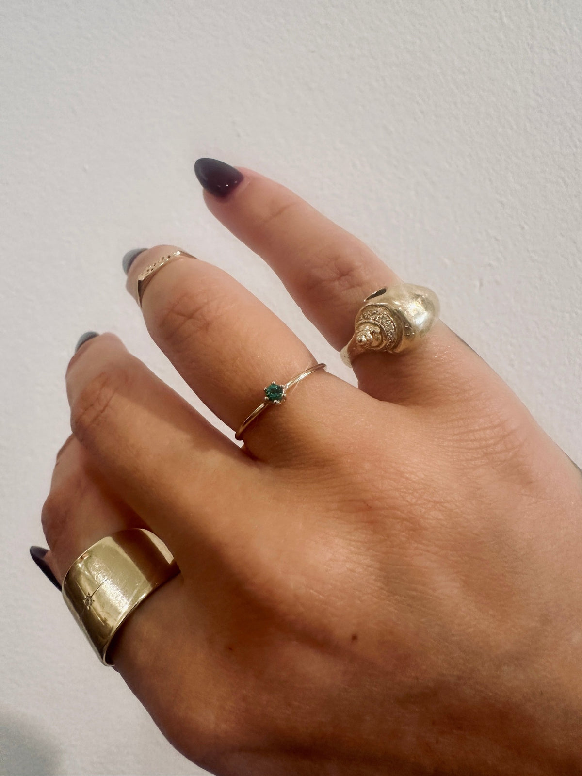 Emerald Joy Ring in 14kt yellow gold, product view 1