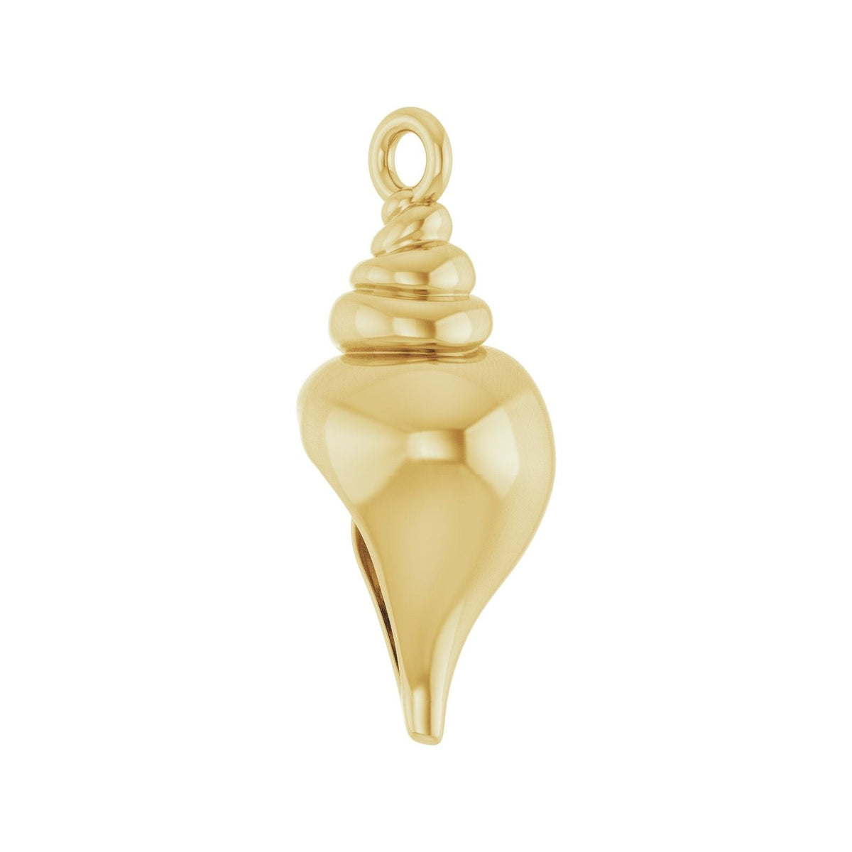 Seashell Conch Charm perspective view