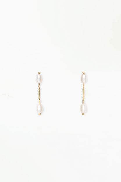 Pearl Shower Earrings by WWAKE, additional view 1