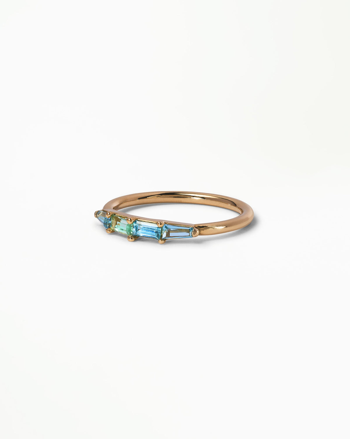 Baguette Pool Ring, side view