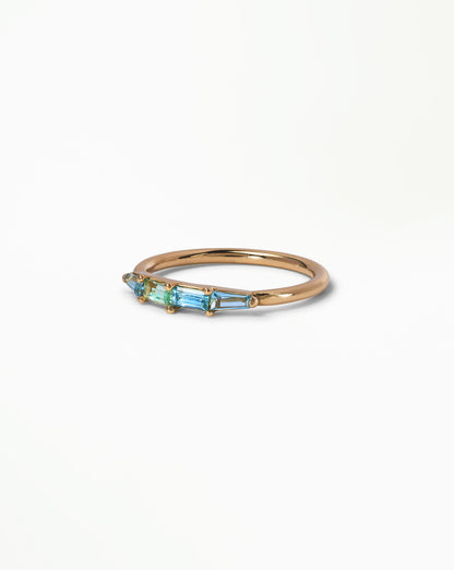 Baguette Pool Ring, side view