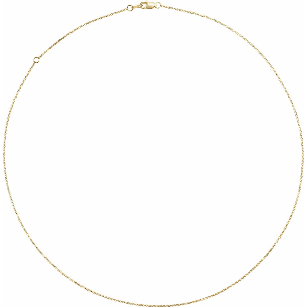Classic Cable Charm Chain full length