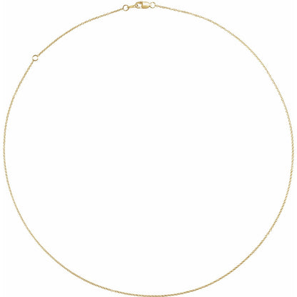 Classic Cable Charm Chain full length