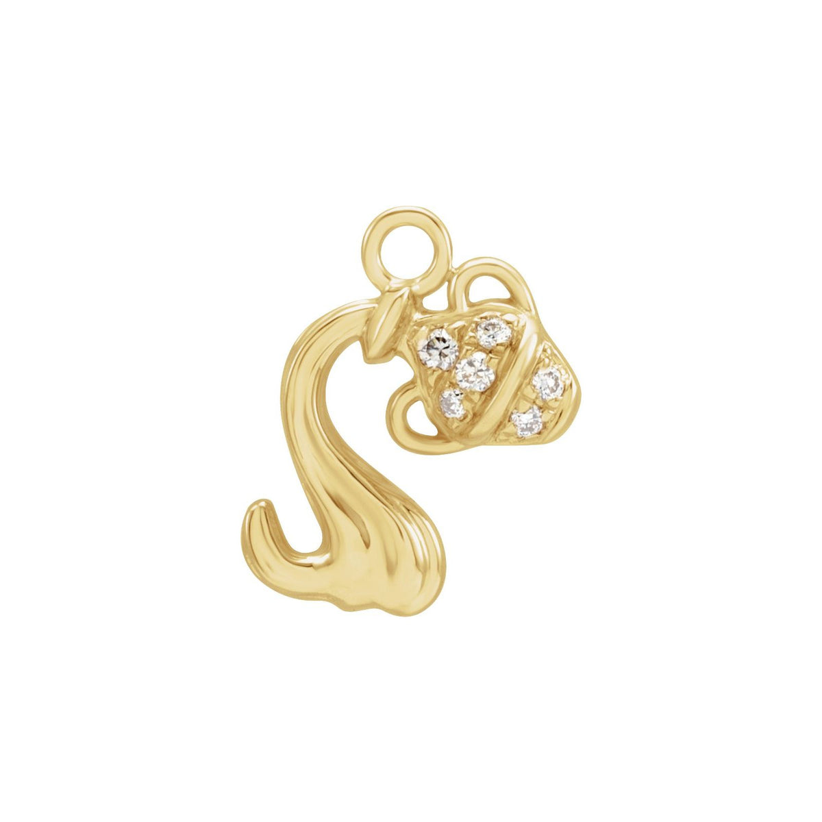 Star Sign Aura Charm, Aquarius