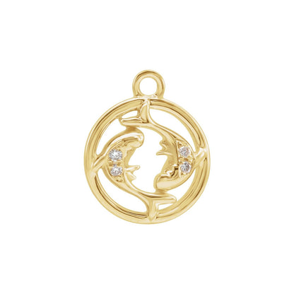 Star Sign Aura Charm, Pisces
