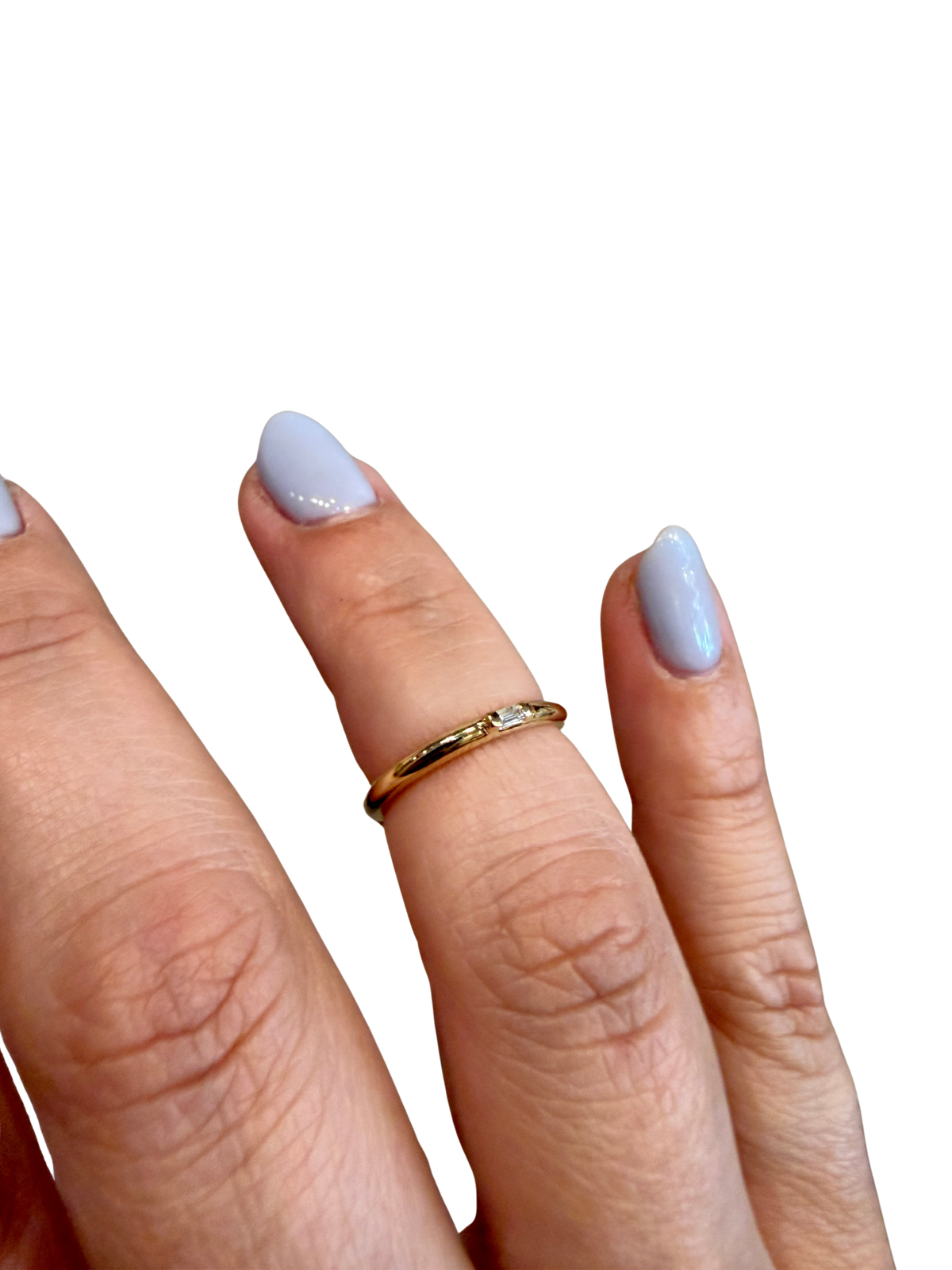 Diamond Baguette Accent Ring by Jennie Kwon, another view