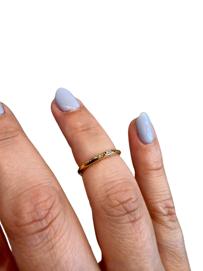 Diamond Baguette Accent Ring by Jennie Kwon, another view