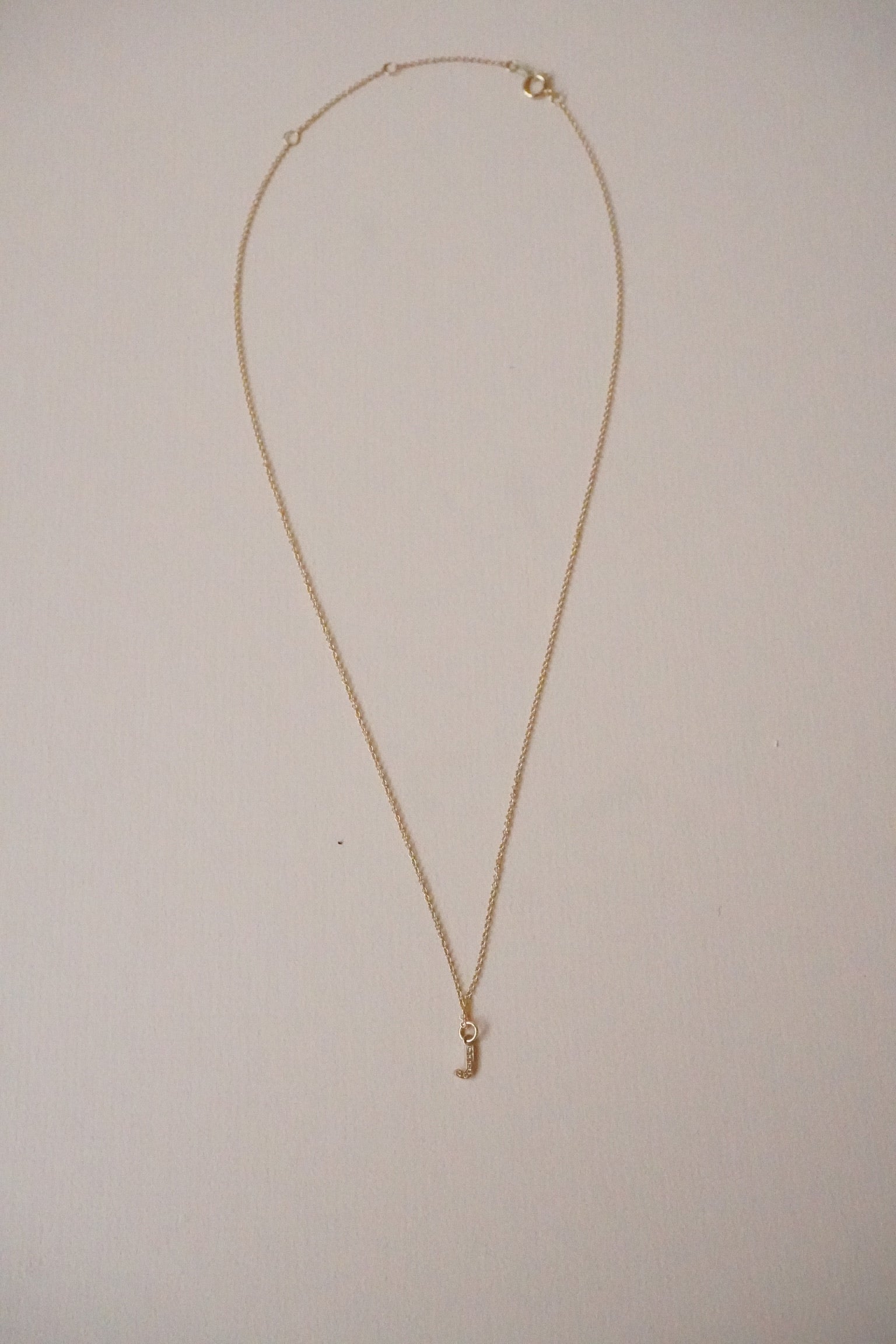 PETITE DIAMOND INITIAL NECKLACE