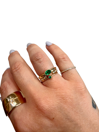 EMERALD CHUBBY RING