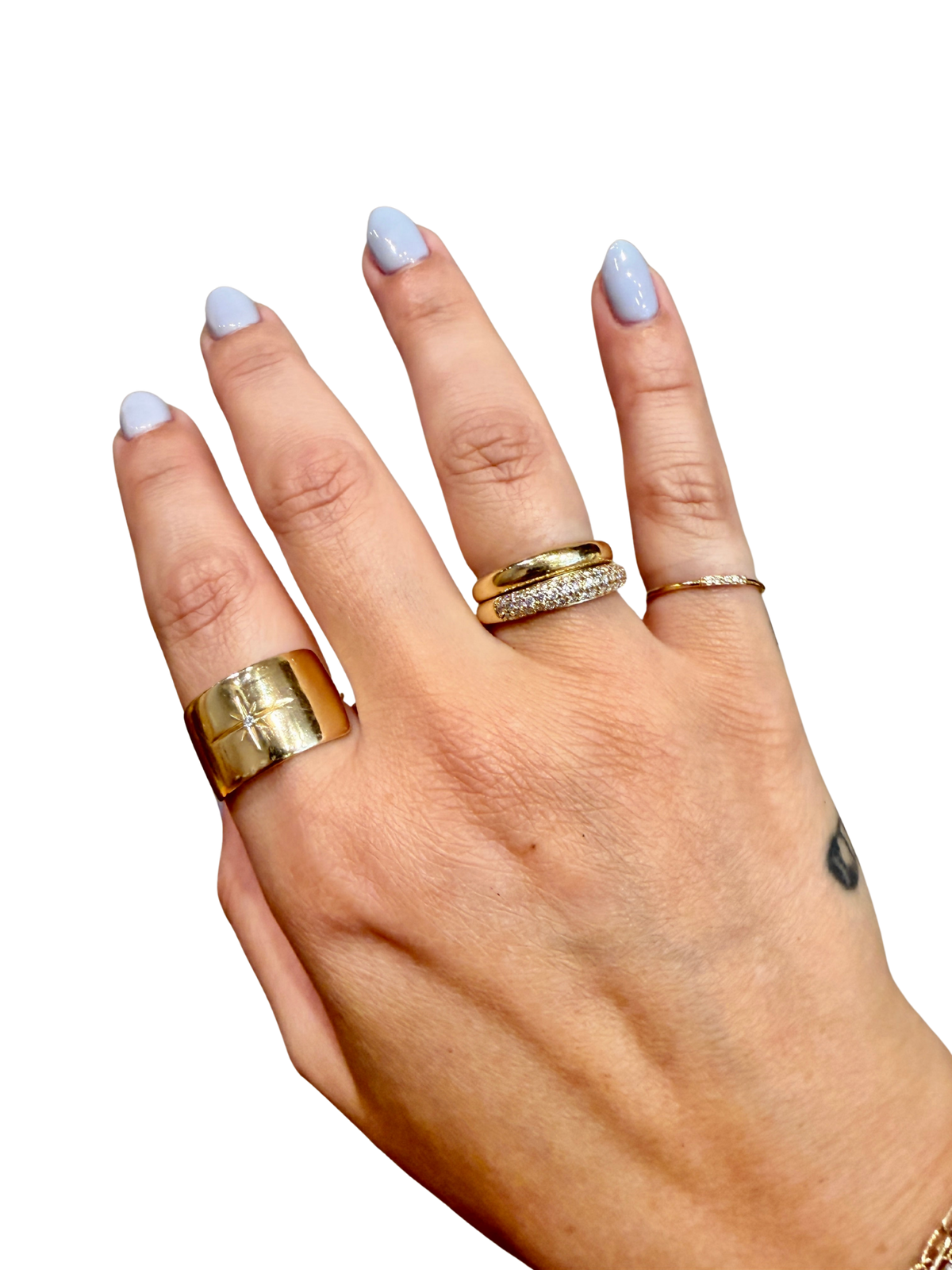 Golden Dome Ring by Lane &amp; Kate, 14kt solid gold, domed band, polished finish