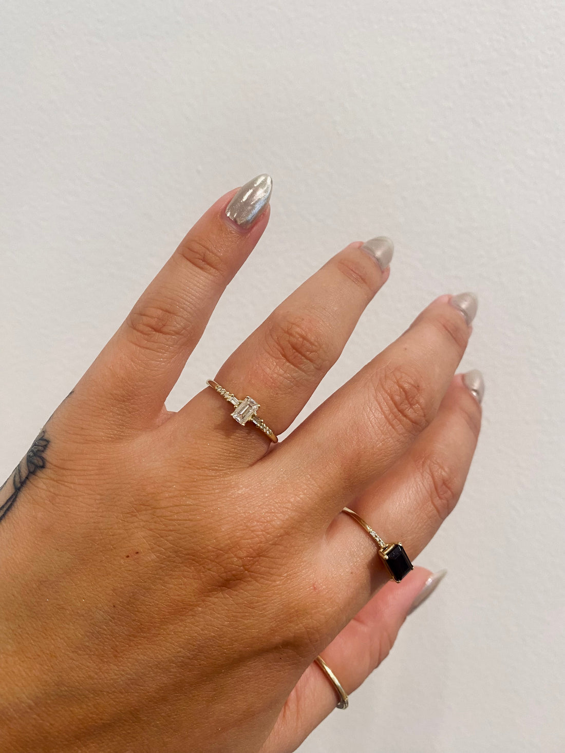 EMERLAD CUT DIAMOND MELODY