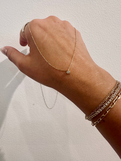 DIAMOND DISC NECKLACE