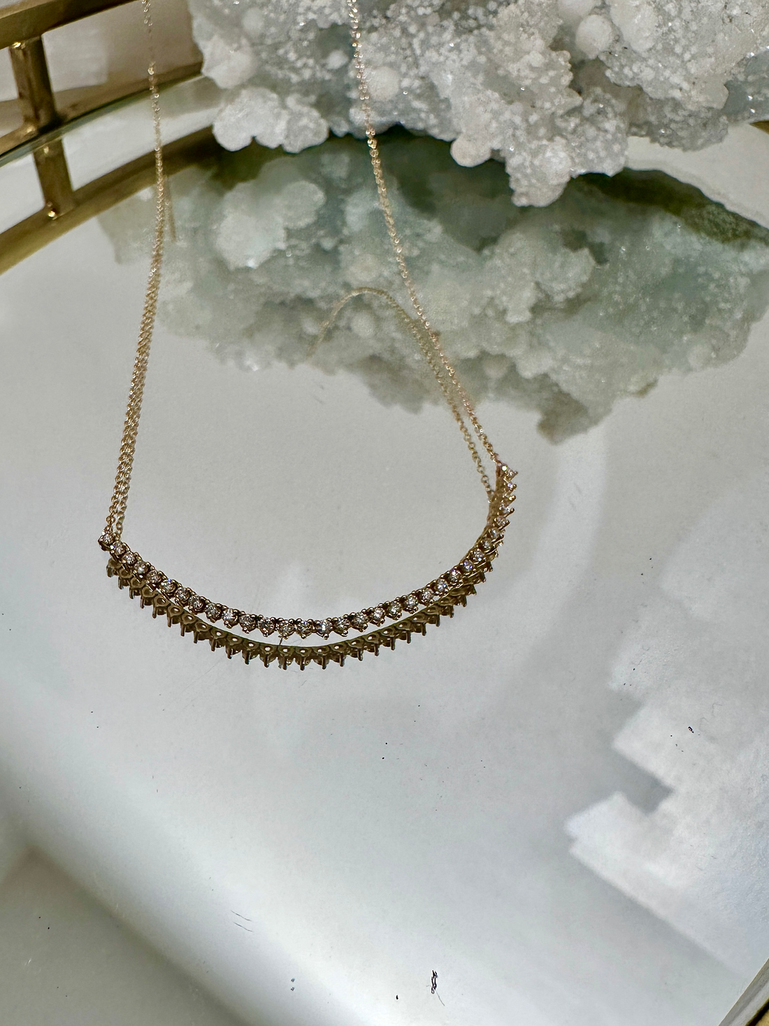 DIAMOND TENNIS FEATURE NECKLACE