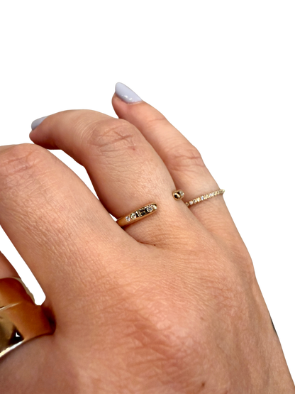 DIAMOND STACCATO CUFF RING